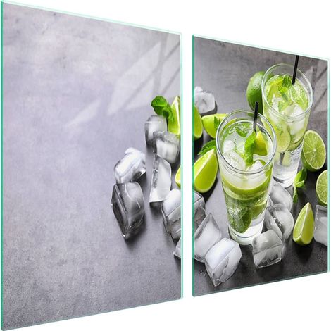 Plaque de protection en verre pour poêle 2x45x52 Fruits (1/5)