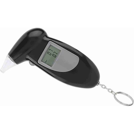 Éthylotest numérique à écran LCD, analyseur d'haleine portable avec porte-clés, 50 embouts buccaux (1/5)