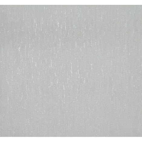 Papel pintado vinílico con rayas de purpurina plateada 10 m Sintra