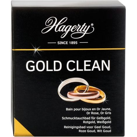 HAGERTY - Gold clean bain bijoux or jaune, blanc, rose 170ml (1/3)