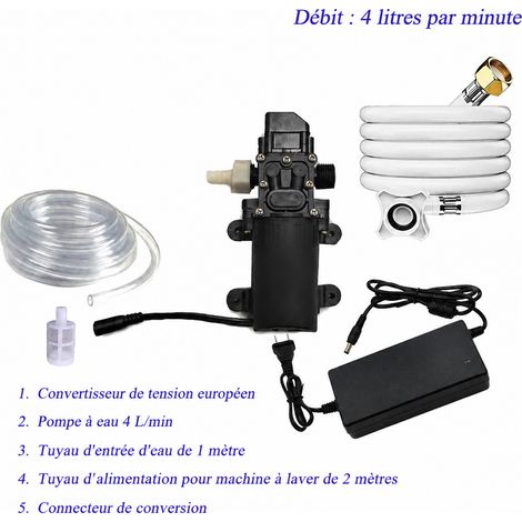 Kit pompe à eau auto-amorçante électrique classique prise européenne 4 l/min 110-220V 0.04 4l 30 110-220 23 × 13 × 16 cm 1,3 kg – Livraison gratuite