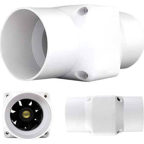 2 Inch Mixed Flow Tubular Extractor Fan for Bathroom, Office, Toilet, Kitchen, Greenhouse - Ø50mm, 36m³/h (1/5)