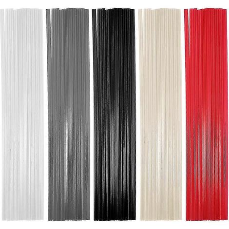 50 baguettes de soudure plastique - Baguettes de soudure en PP/PVC/PE pour outils à air chaud, 25 cm (10 de chaque couleur). (1/5)