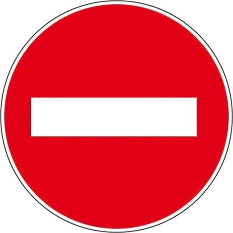 Panneau d'interdiction - "stop" (1/5)