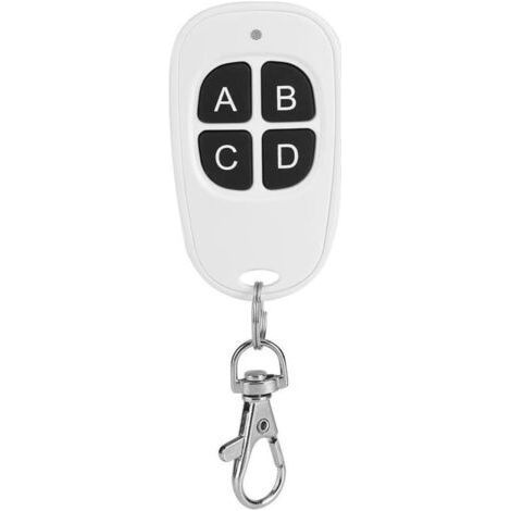 Télécommande universelle pour porte de garage, émetteur sans fil à 4 canaux 433 MHz, compatible avec le code d'apprentissage 1527 (1/4)