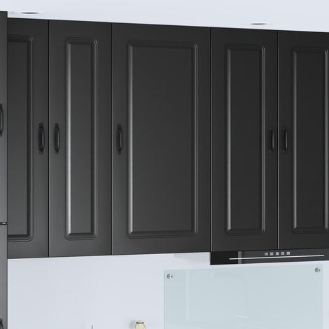 Küchenschrank Kalmar Schwarz 50 x 31 x 100 cm Holzwerkstoff