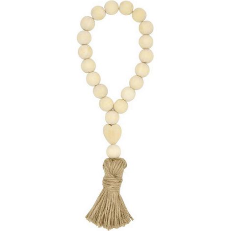 Guirlande de perles en bois beige (3 pièces) (1/5)