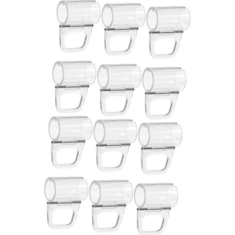 12 Clips de fixation, Support en ABS transparent, Pour store enrouleur 20mm, Accessoire fenêtre