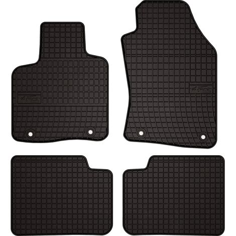 Tappetini in gomma per auto per: Lancia Ypsilon III hatchback (2011-) - neri, su misura (1/5)