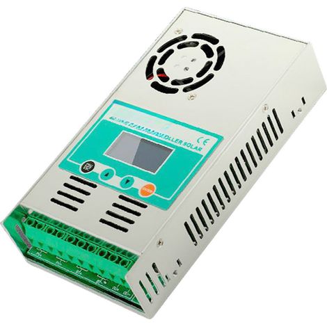 Controlador de carga y descarga solar MPPT-60A seguro y fiable, con entrada de 150 V CC, ventilador incorporado y protección automática contra sobretensiones. (1/5)