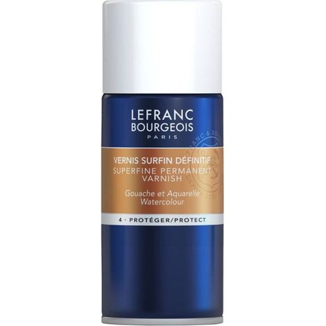 Vernis - Aquarelle et gouache - Permanent Surfin - Anti-UV - Satinée - Lefranc Bourgeois - 150ml (1/2)