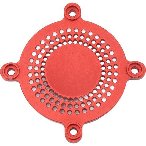 RC 50mm Lüfterabdeckung aus CNC-gefräster Aluminiumlegierung, leicht und schützend, rot. (1/5)