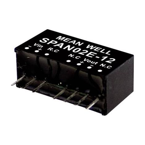 MEAN WELL SPAN02A-03 SPAN02A-03-MODULO CONVERTITORE DC, 500 MA, 2 W, NUMERO DI USCITE: 1 X