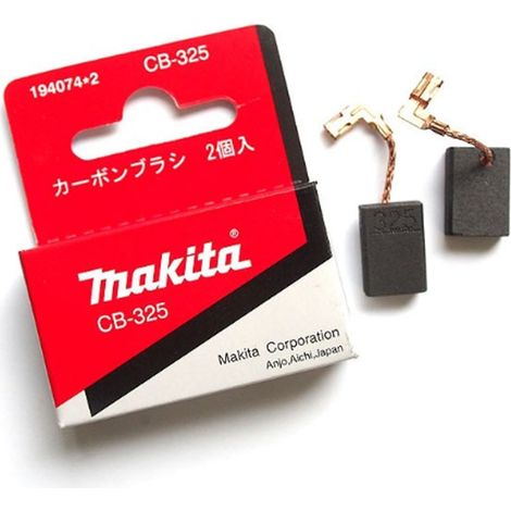 Satz von 2 Kohlebürsten CB 325 für Schleifer und Locher - MAKITA 194074-2