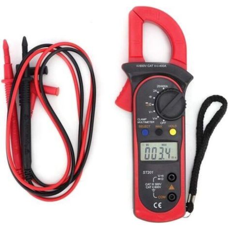 ST201 Automatic Digital Multimeter – Measures AC/DC up to 600V – Current 600A – Resistance 20MΩ – 3 3/4 Digit LCD Display (1/5)