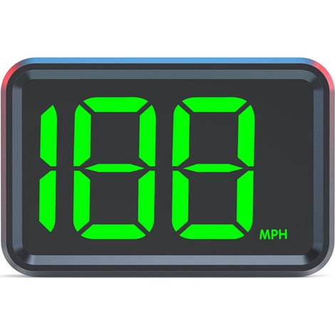 Compteur de vitesse numérique à affichage tête haute, GPS MPH pour voitures et camions, Plug and Play, grand écran haute définition (1/5)