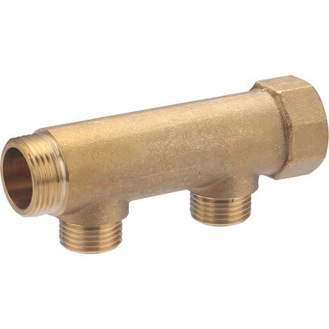 Colector Macho Hembra 3/4 QUICK PLOMBERIE - 2 Salidas Macho 1/2