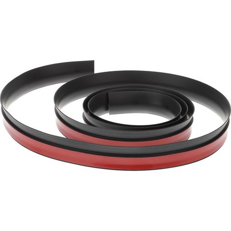 Bande de transition autocollante en PVC noir pour sols et moquettes, flexible durable, idéale les (1/5)