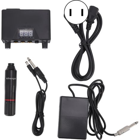 Kit de stylo tatouage professionnel DC Interface, machine haute précision, sécurisé pour débutants et artistes, prise américaine. (1/5)