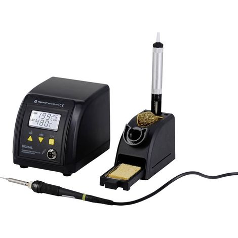 TOOLCRAFT ZD-8916 Stazione di saldatura digitale 60 W 160 - 480 °C incl. porta stilo, incl. Pompa aspirante per dissald (1/3)
