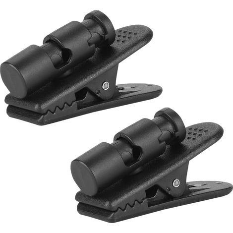 Lot 2 pinces écouteurs – noir – intra-auriculaires – casque – grande pince