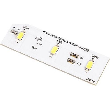 Plaque Éclairage LED pour Réfrigérateur Compatible ZBE2350HCA Lot de 2 Pièces (1/5)