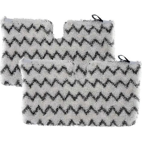 Lot de 2 lingettes de rechange standard AURA pour balai vapeur avec bandes abrasives, compatibles avec les modèles Shark Steam Pocket S3501, S3601, S3550 et S380. (1/5)