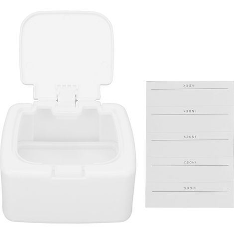 Boîte de rangement étanche pour cotons-tiges et éponges, distributeur de protection anti-poussière, accessoire de salle de bain pratique. (1/5)