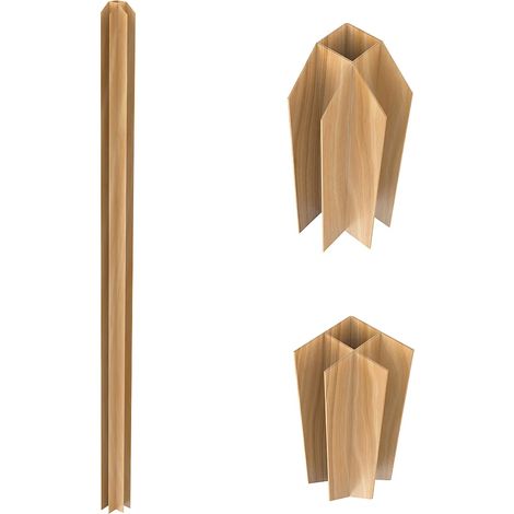 Palo d'angolo per vetrata 130 cm in Alluminio termolaccato Naturale chiaro Atelier - BAYVIEW