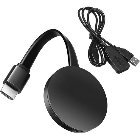 Adaptateur HDM1 sans Fil 1080P WiFi – Dongle d’Affichage Compatible Miracast, Airplay, DLNA pour Android, iOS, Windows, Mac – Streaming Local sur TV/Moniteur/Projecteur – Non Compatible Netflix (1/5)