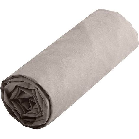 Drap housse uni 160 x 200 cm - Lin