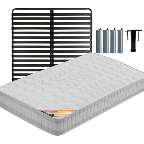 TAHITI - Pack Matelas + Titanium 22 140x190cm + Pieds (1/5)