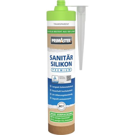 PRIMASTER Sanitär Silikon Premium transparent 280 ml