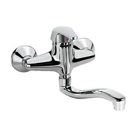 MONOMANDO FREGADERO PARED ECO-TRES 20CM CROMO (1/2)