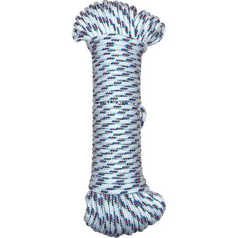 Future 213132 - Cordino intrecciato in polipropilene tricolore, 5 mm x 15 m