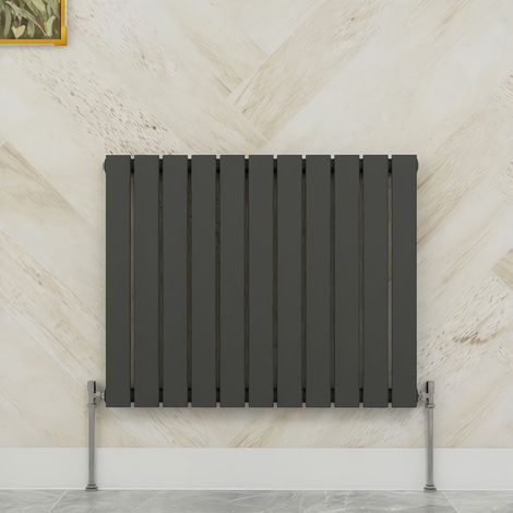 SKY Bathroom 600x748mm Single Anthracite Horizontal Flat Panel Radiator Designer Central Heating Radiator