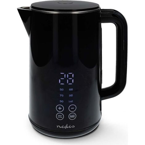 Nedis KAWK362EBK Elektrischer Wasserkocher 1,7 Liter schwarz