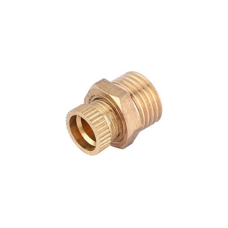 Kit de remplacement de 5 vannes de purge d'eau rondes en laiton pour compresseur d'air G1/4 (1/5)