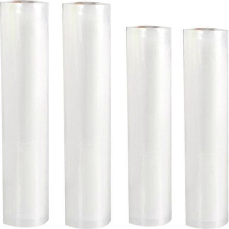 4 sous vide Sealer sacs canette Be Cut transparent plastique sacs alimentaire emballage sacs 2 Rolls 22x500cm 2 Rolls (1/5)