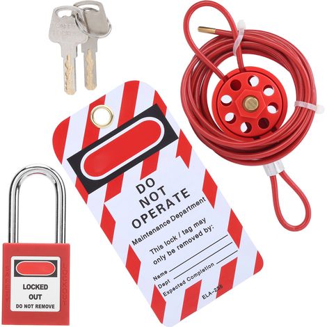Kit de Sécurité pour Valves avec Câbles Ajustables, Isolation et Protection Énergétique Universelle (1/5)