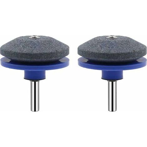 Afilador de cuchillas para cortacésped - 50 mm - Para taladro eléctrico - Para afilar y pulir - 2 unidades (1/5)