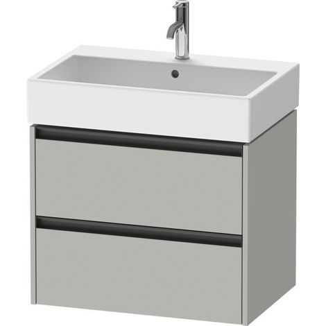 Duravit Ketho.2 Waschtischunterbau wandhängend, 2 Schubkästen, (1/2)