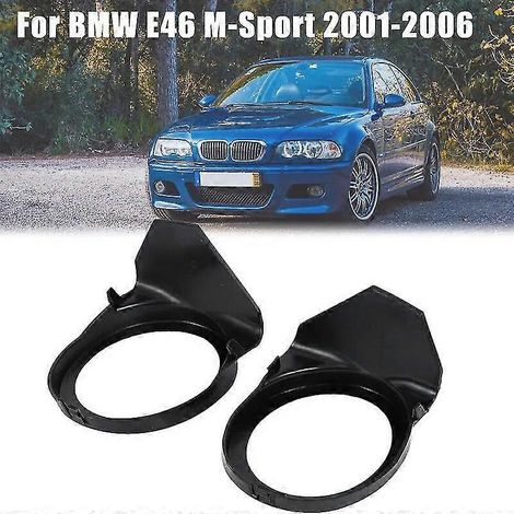 2 Stück Nebelscheinwerfer-Einfassungen für die vordere Stoßstange, Abdeckkappen, Zierleisten, Nebelscheinwerferrahmen für BMW 3er E46 M3 M-Sport 2001-2006 (1/5)