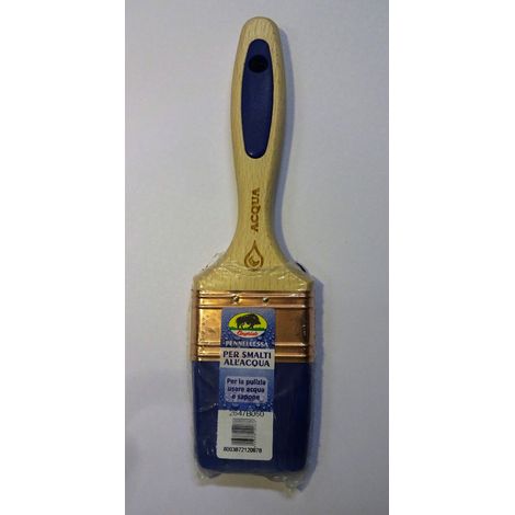 CINGHIALE - PENNELLO PER SMALTI ALL'ACQUA MANICO IN LEGNO E GOMMA MIS. 60