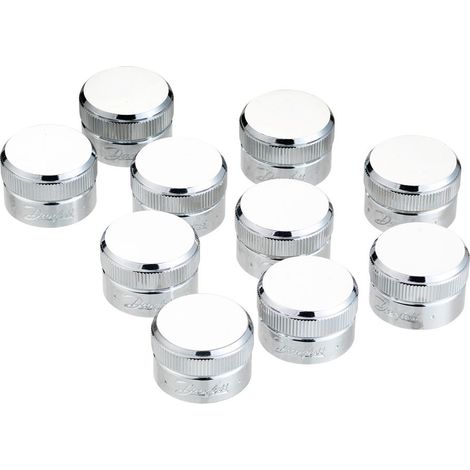 Danfoss Abdeckkappe für RLV-K Chrom 10 Stück
