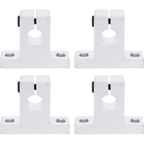 4 pièces SK10 Support de Guide de serrage de Rail de mouvement linéaire pour arbre de diamètre 10mm, support d'arbre en alli (1/4)