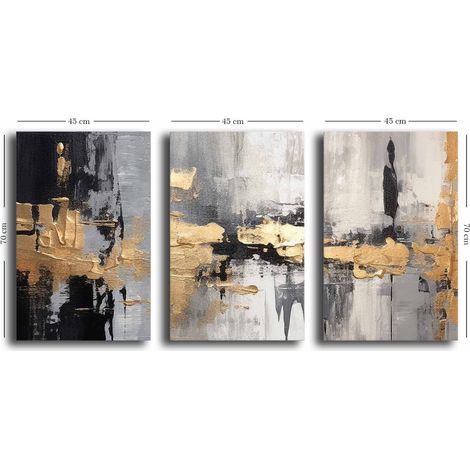 Decorazione artistica da parete con stampa su tela Painting Multicolore (1/4)