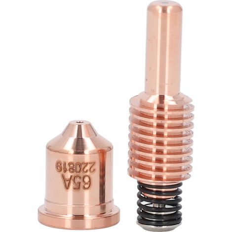 Kit de electrodos y boquillas para cortadora de plasma Hypertherm 10: electrodo de 30-105 A (2208422) y boquilla de 65 A (220819). (1/5)