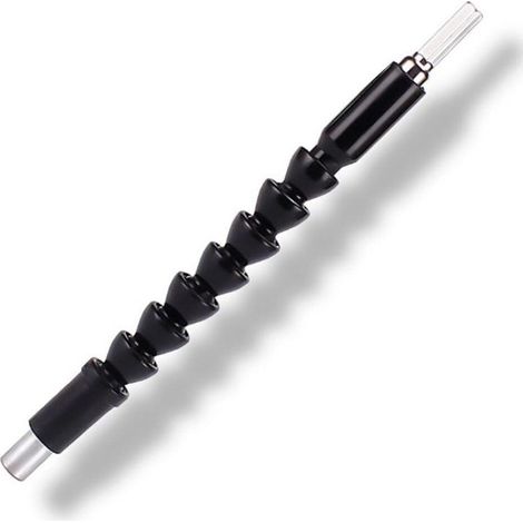 Rallonge de foret flexible, tournevis électrique universel à tige souple, rallonge de foret, bielle de perceuse à main allongée, tuyau de pliage multifonctionnel (200 mm) (1/4)
