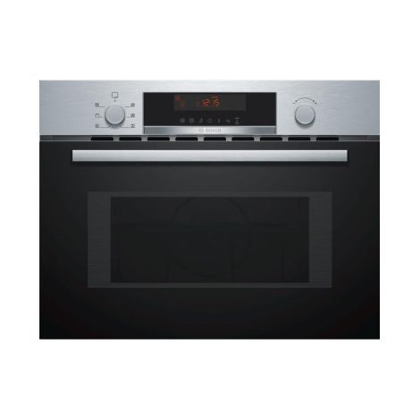 Bosch – Four micro-ondes encastrable 44L – Puissance 900W – Chaleur tournante air pulsé – Dimensions 59.4 x 45.4 x 57 cm – Inox